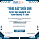 [THÔNG BÁO TUYỂN SINH – CHƯƠNG TRÌNH SINH VIÊN TÀI NĂNG NĂM HỌC 2025–2026]